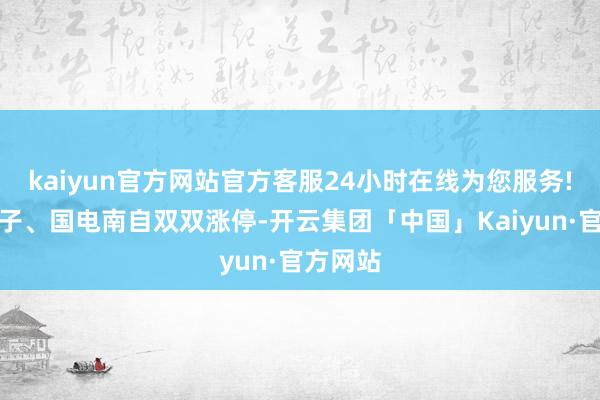 kaiyun官方网站官方客服24小时在线为您服务!科陆电子、国电南自双双涨停-开云集团「中国」Kaiyun·官方网站