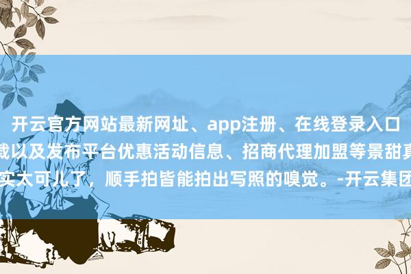 开云官方网站最新网址、app注册、在线登录入口、手机网页版、客户端下载以及发布平台优惠活动信息、招商代理加盟等景甜真实太可儿了，顺手拍皆能拍出写照的嗅觉。-开云集团「中国」Kaiyun·官方网站