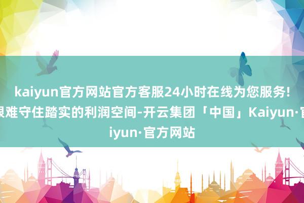kaiyun官方网站官方客服24小时在线为您服务!企业却很难守住踏实的利润空间-开云集团「中国」Kaiyun·官方网站